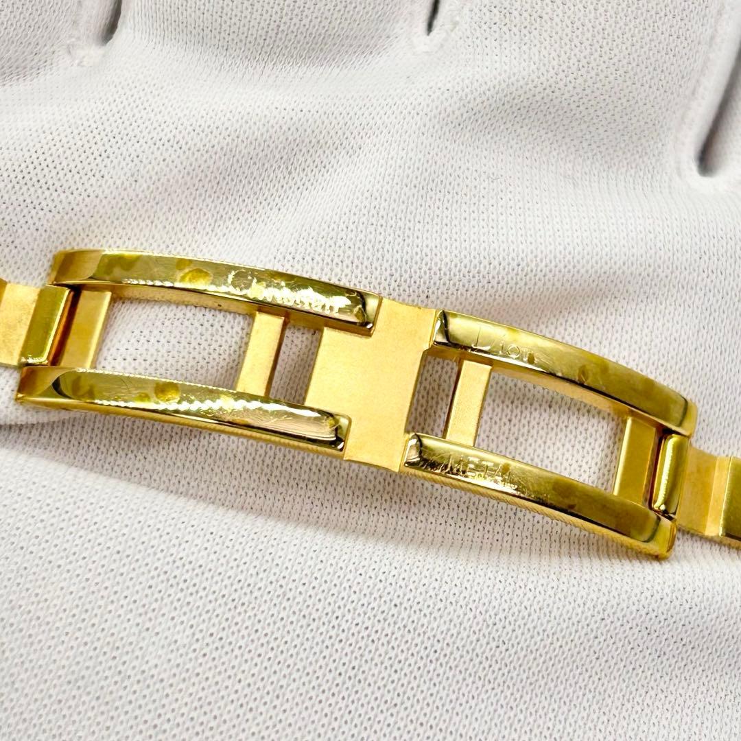 Christian Dior バギラ ブラックダイアル 金コーティング 腕時計