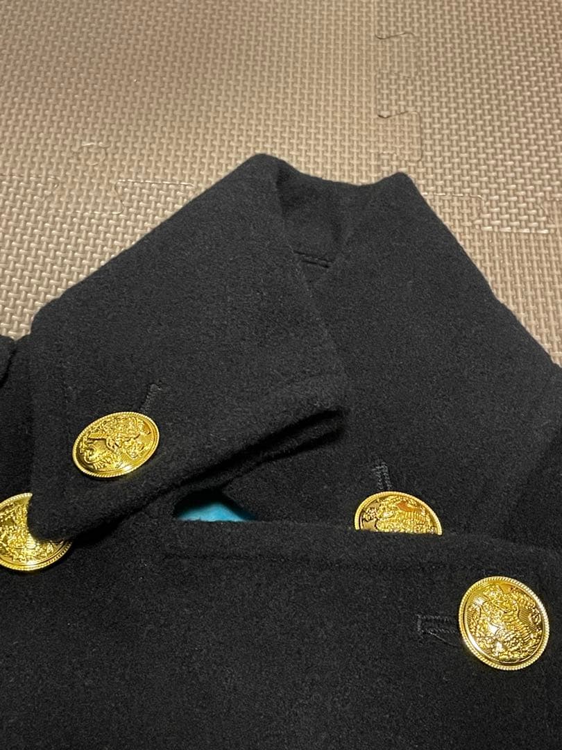 【美品】スライ　SLY　ベビドンコート　カシミヤ入　ダークネイビー　2