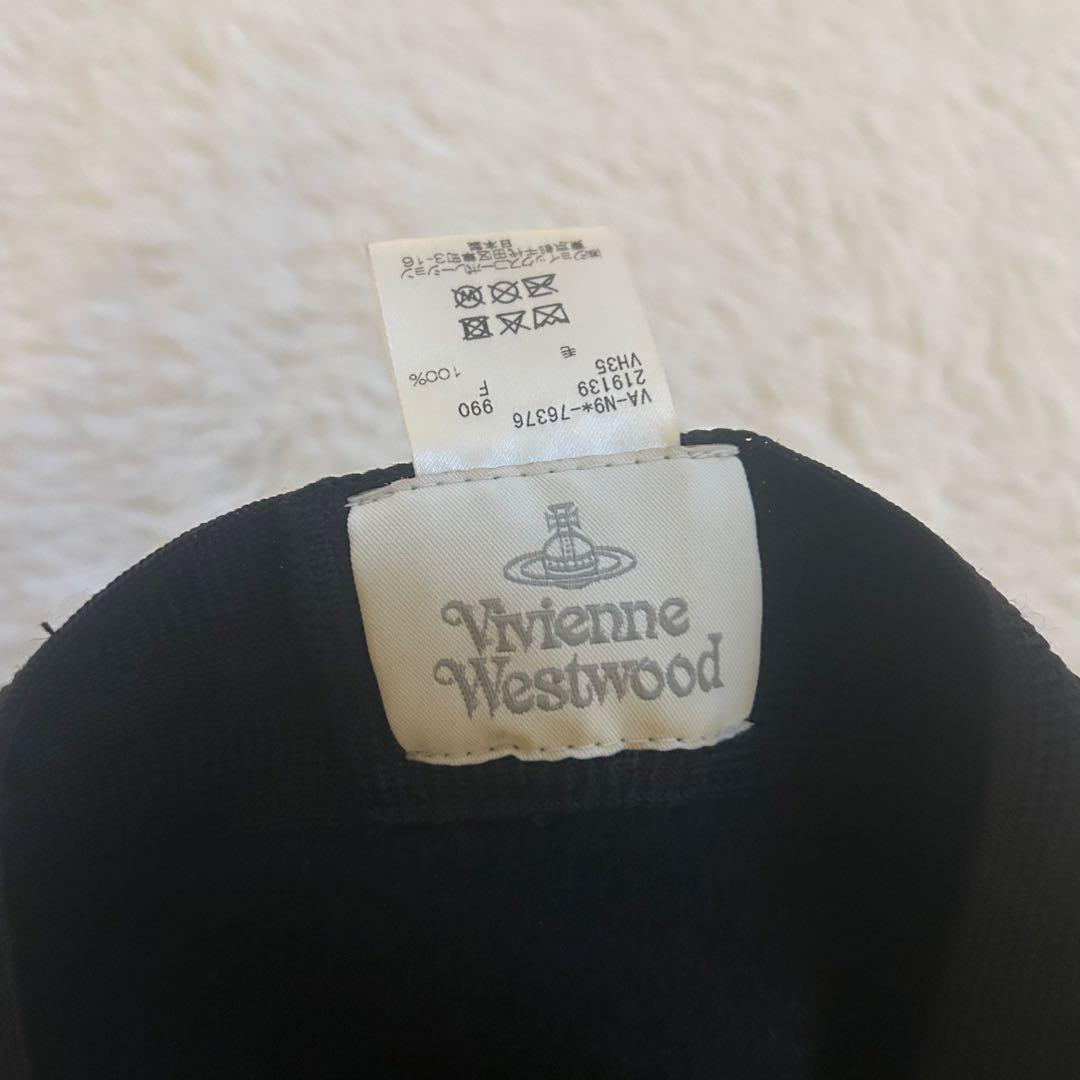 vivienne westwood ウール ベレー帽 オーブ ハート ブラック