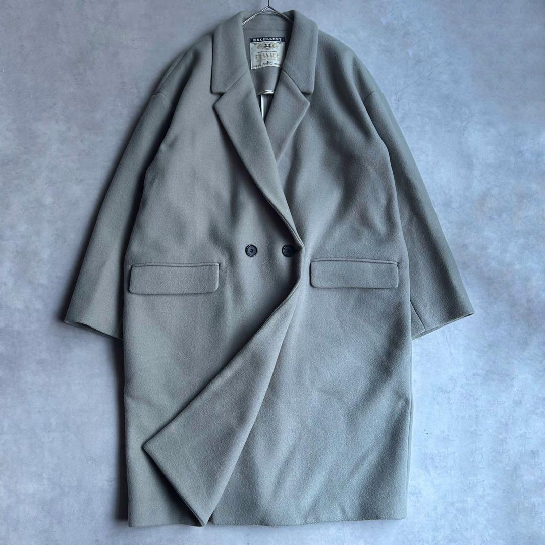 ジャーナルスタンダードレサージュ メルトンウール チェスターコート ロング