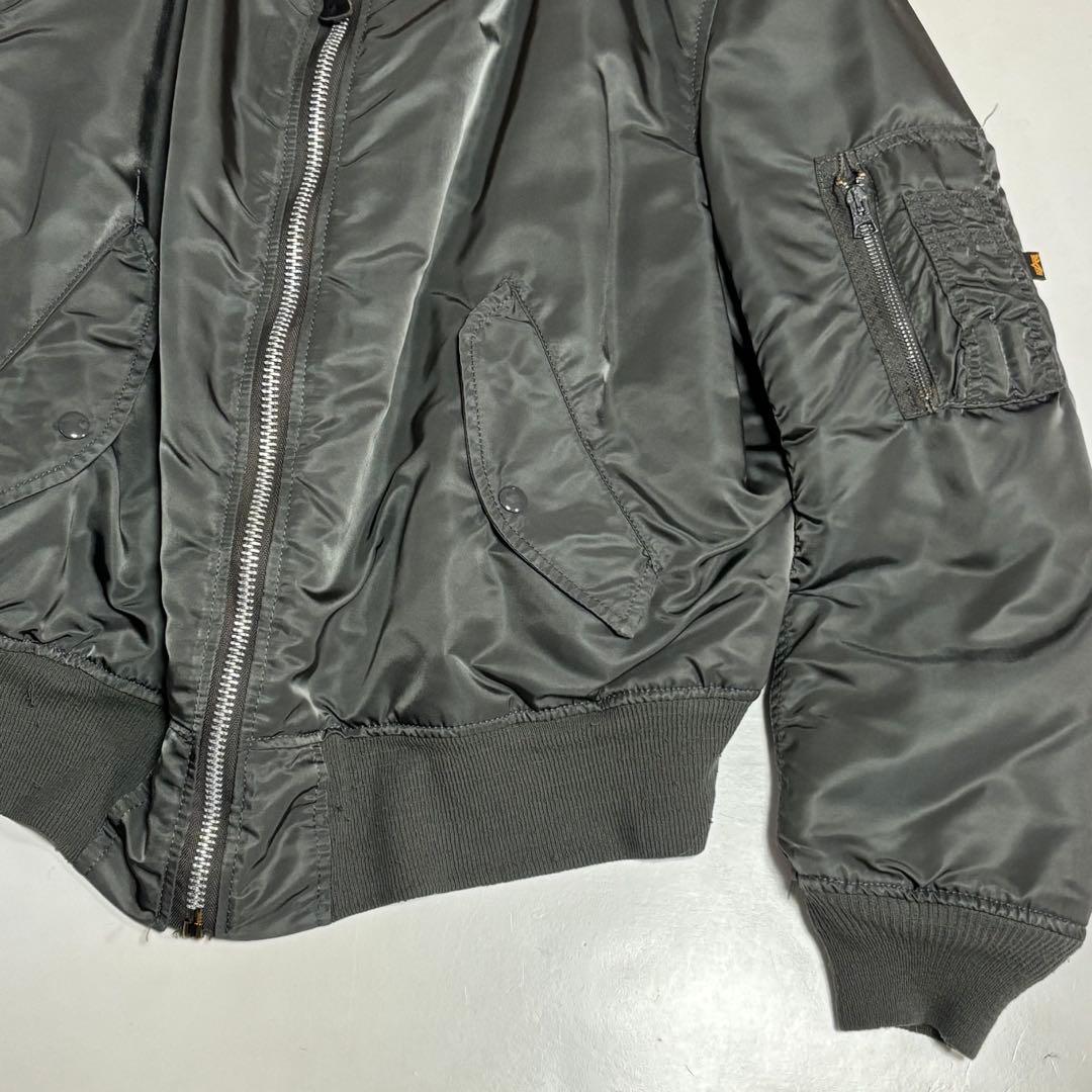 ALPHA　アルファ　MA-1　カーキ　サイズL