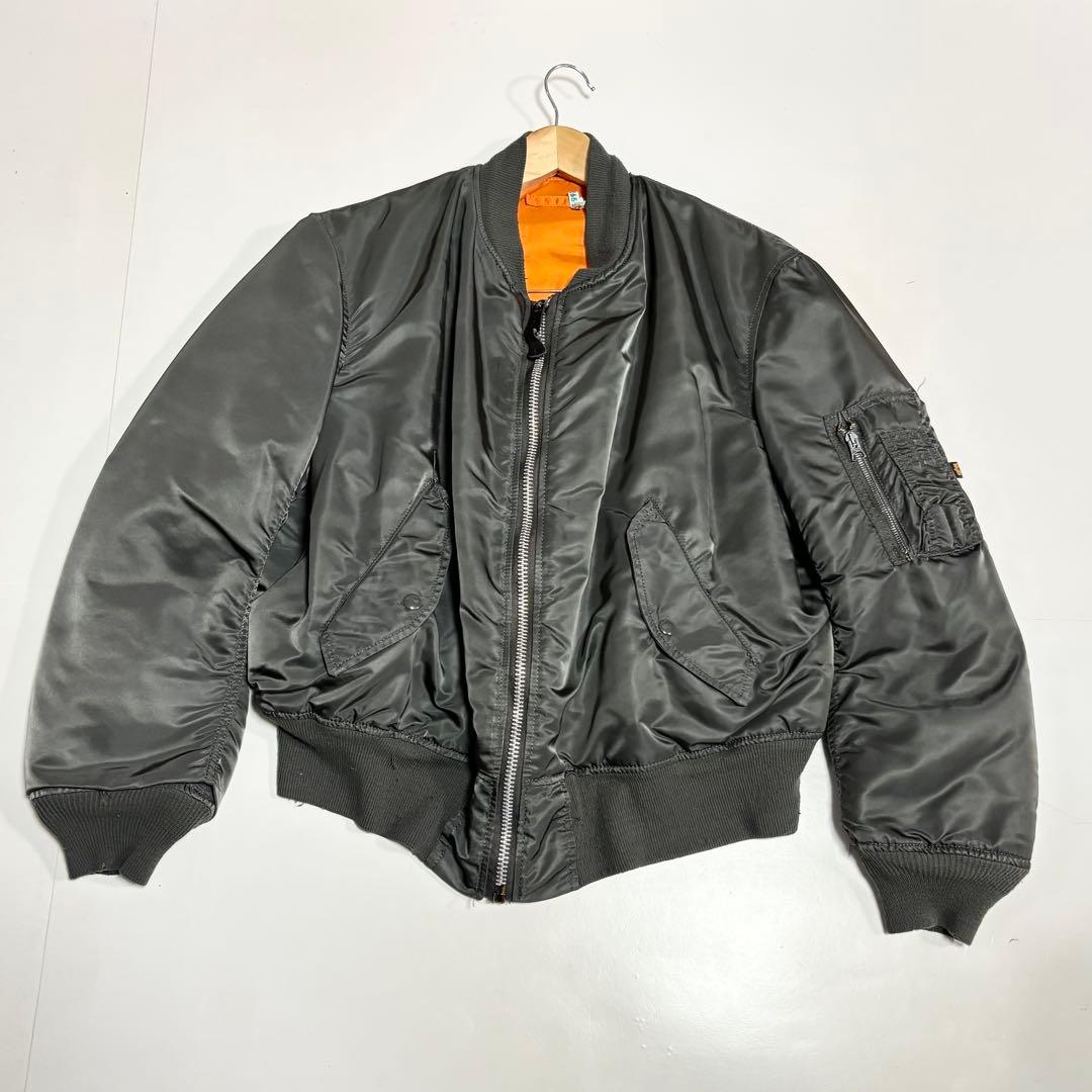 ALPHA　アルファ　MA-1　カーキ　サイズL