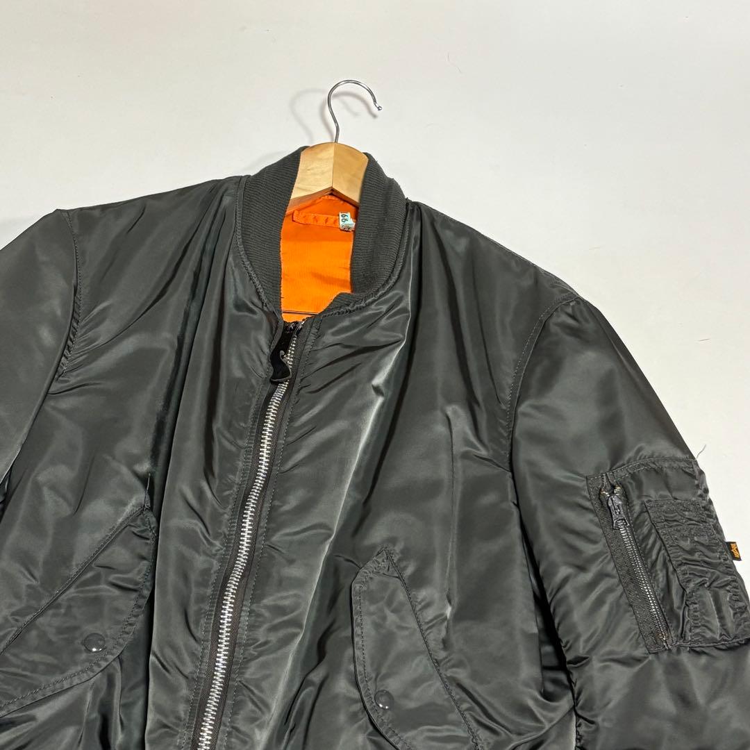 ALPHA　アルファ　MA-1　カーキ　サイズL