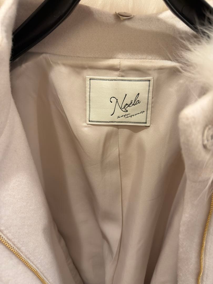 【期間限定出品＆最安値】ノエラ 衿ファー付ポンチョコート オフホワイト