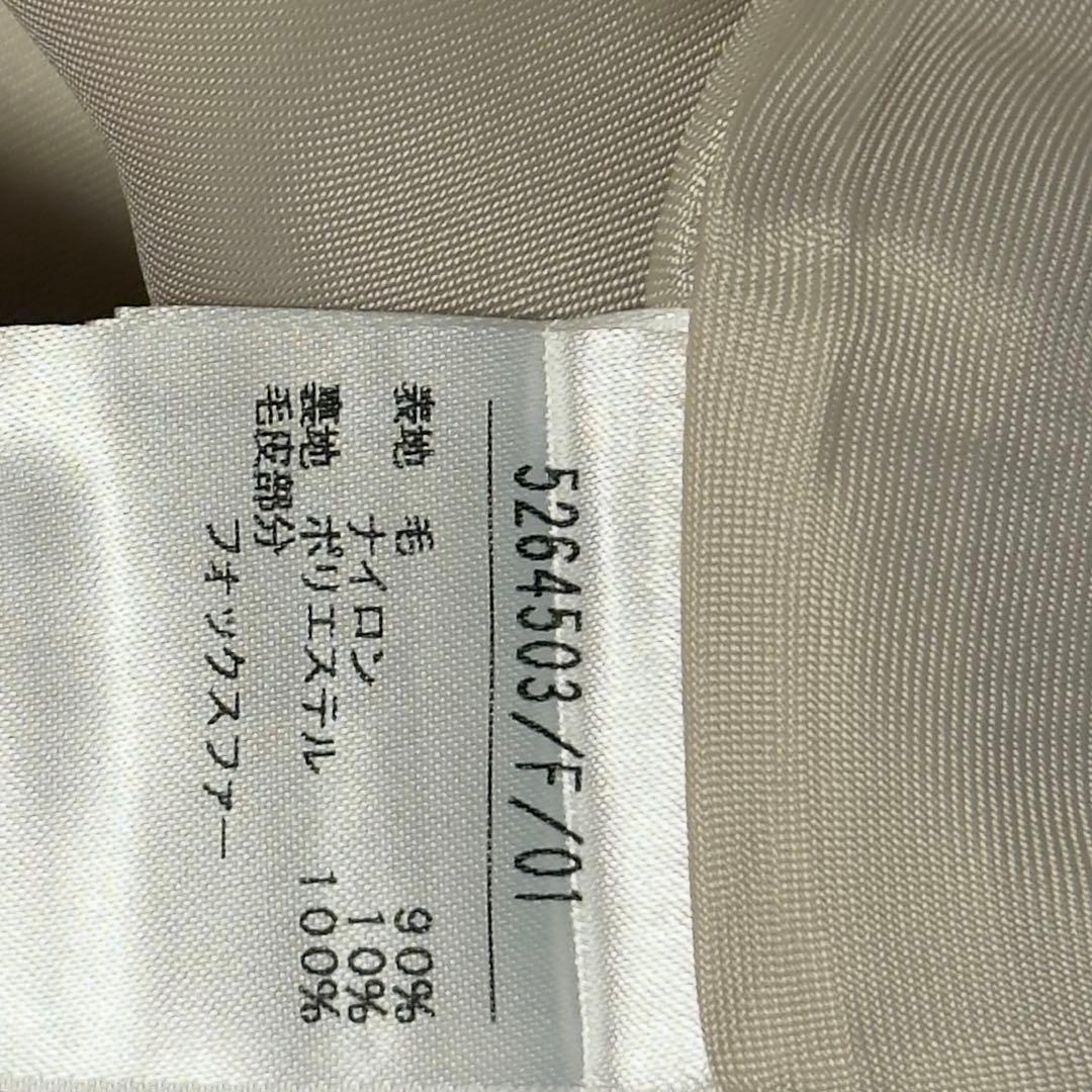 【期間限定出品＆最安値】ノエラ 衿ファー付ポンチョコート オフホワイト