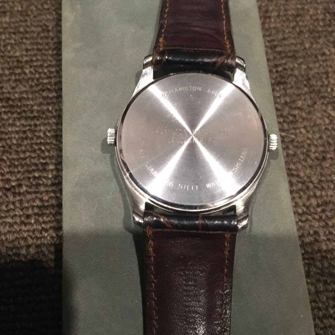 HAMILTON アナログ腕時計 クロコカーフベルト