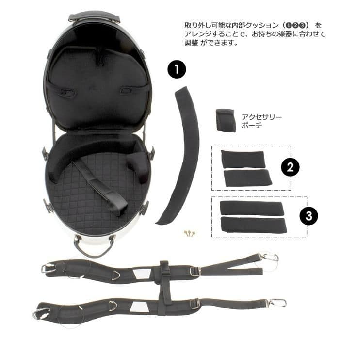 【美品】VIVACE ホルンケース シャイニーケース