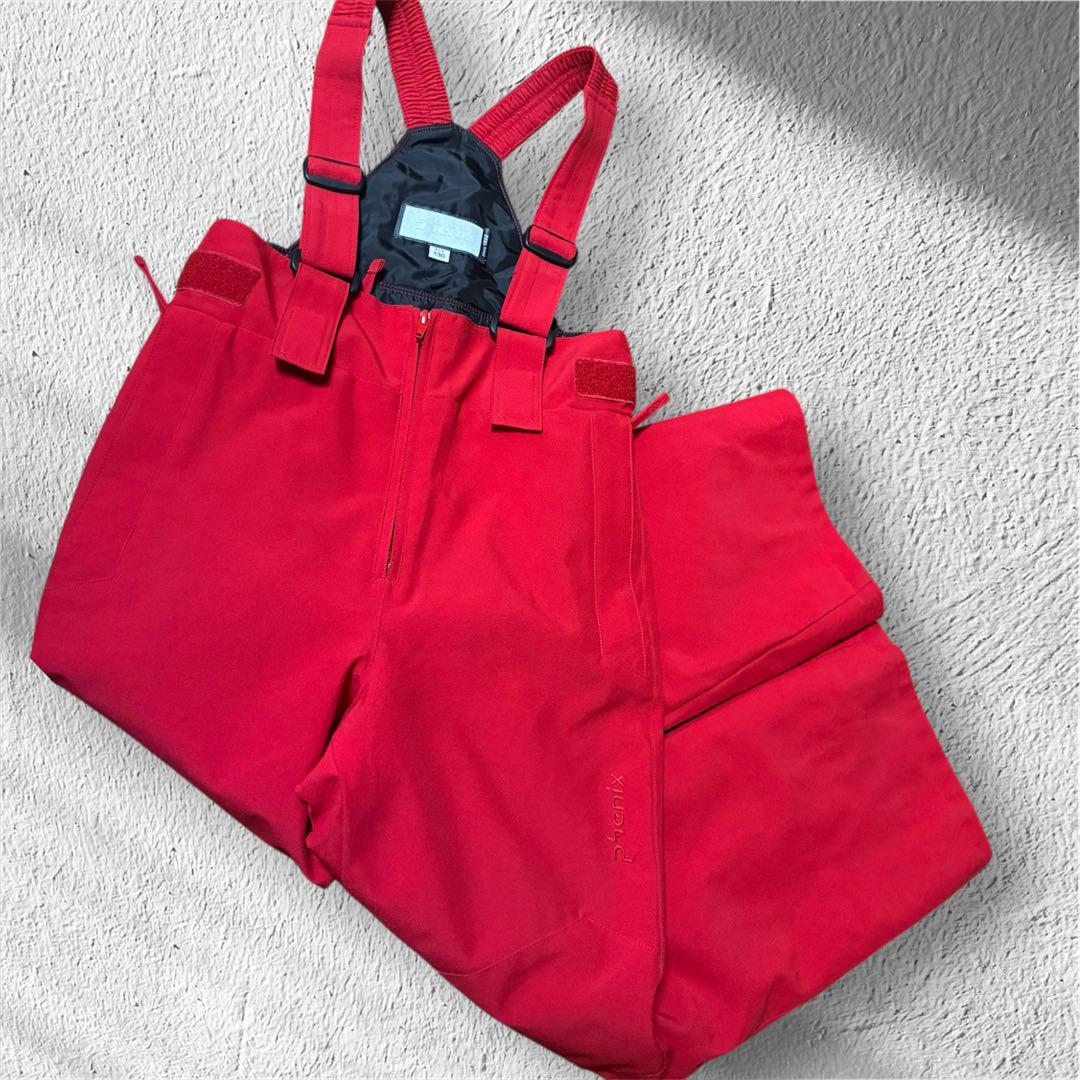【美品！】phenix スキーウェア 黒/赤 子ども用