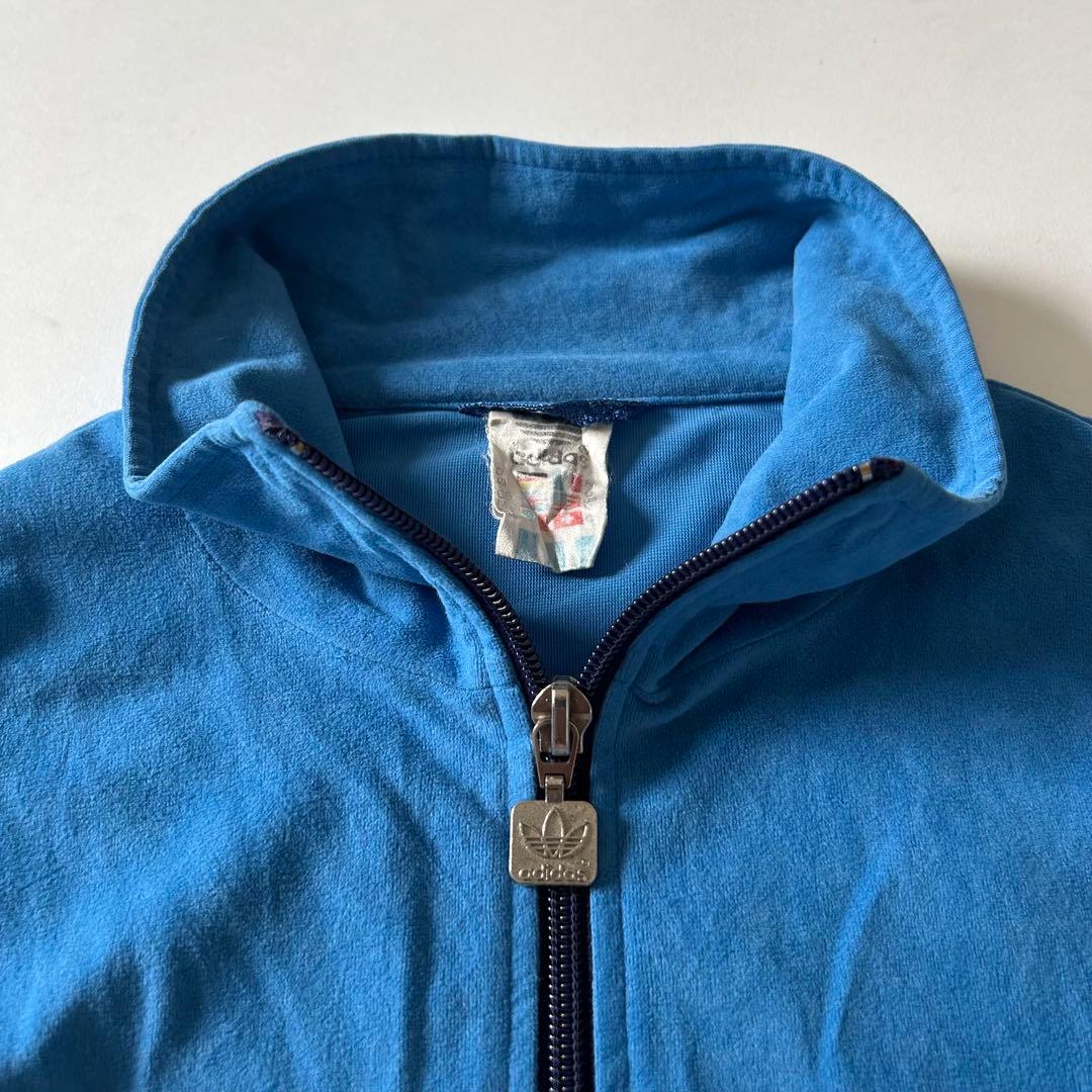 80s 西ドイツ製 adidas トラックジャケット ベロア アディダス
