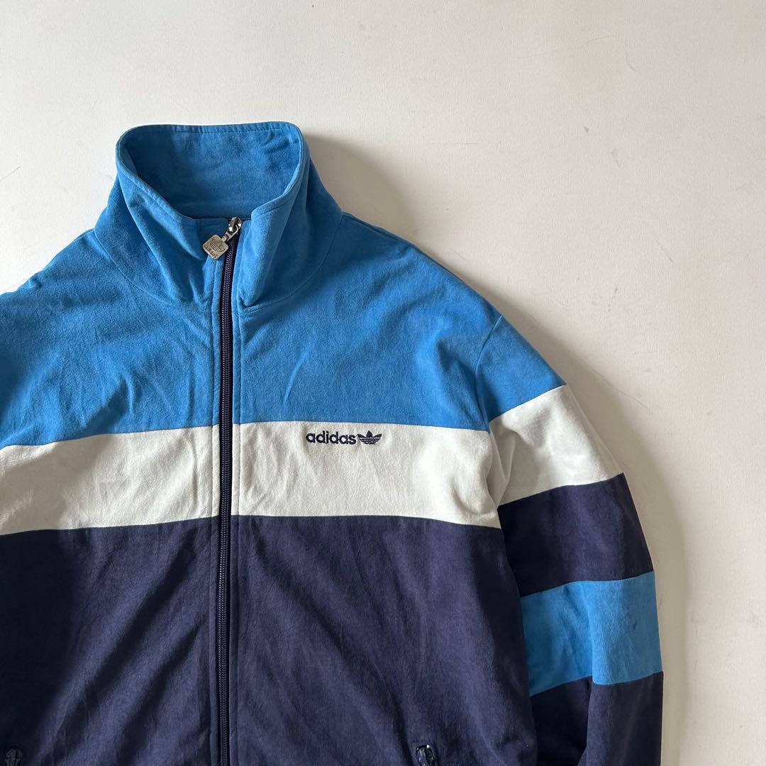 80s 西ドイツ製 adidas トラックジャケット ベロア アディダス