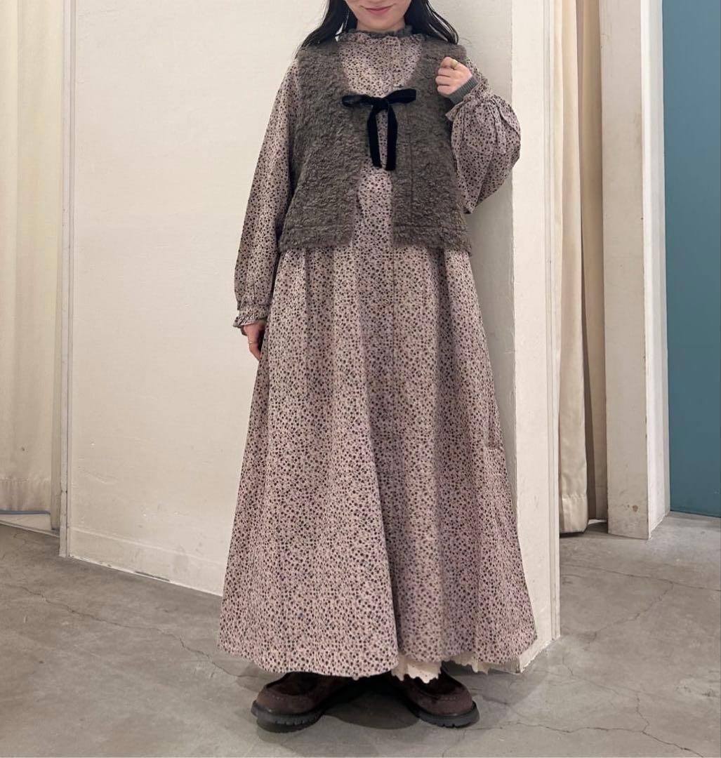 SM2⋈ 【Cross×Linen】フリルワンピース⋈Sサイズ