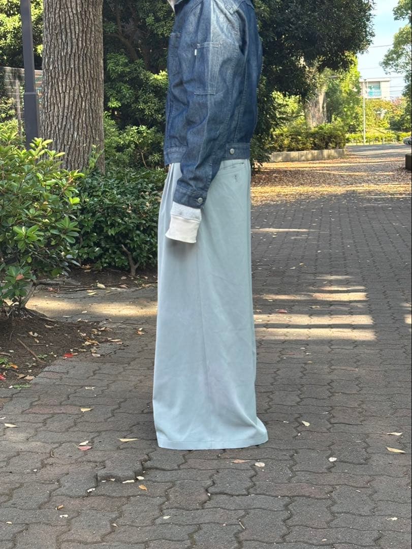 バギースラックス レイヴパンツ 極太 ドレープ