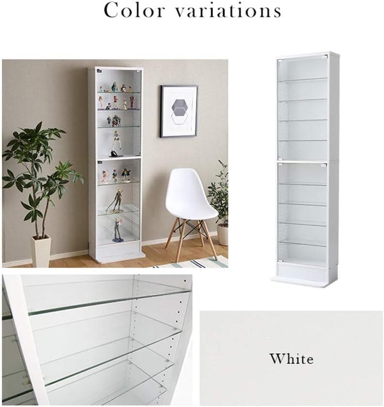 コレクションラック 奥行き19cm フィギュアケース ホワイト