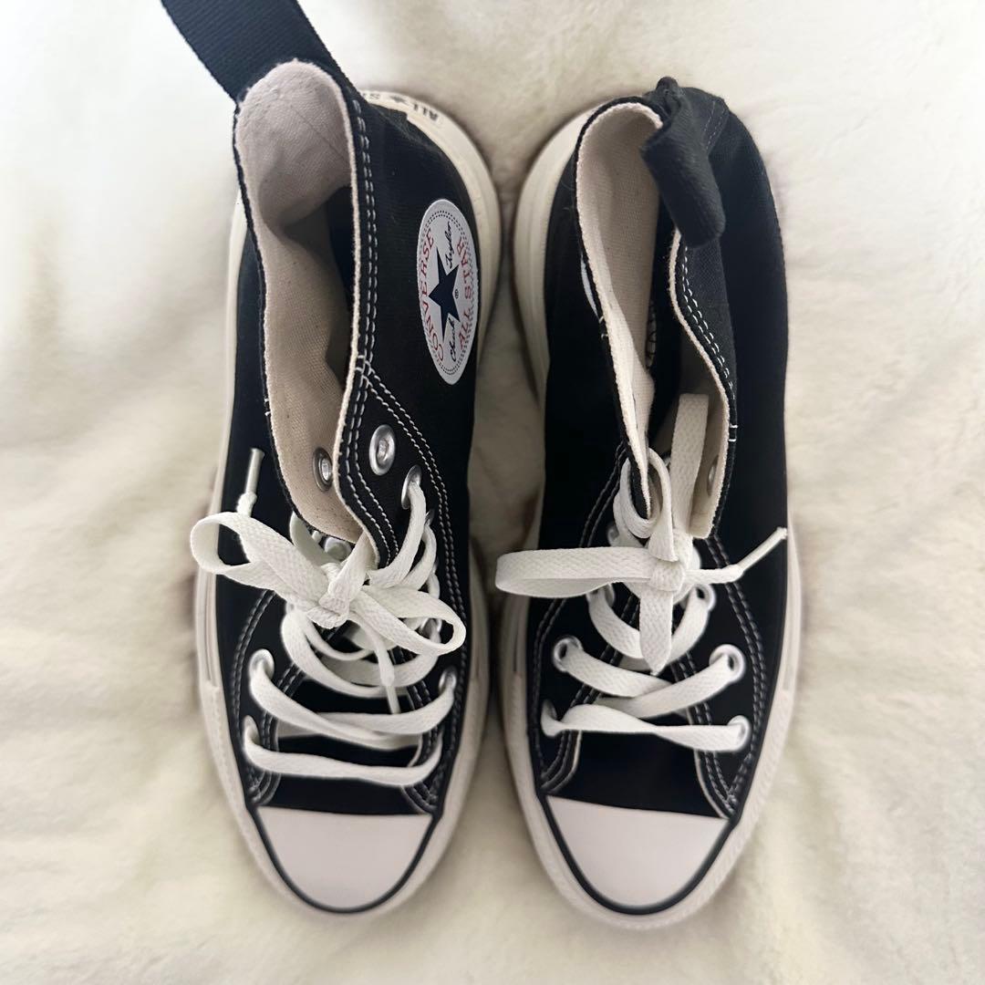 CONVERSE ALL STAR 厚底　ブラック24センチ