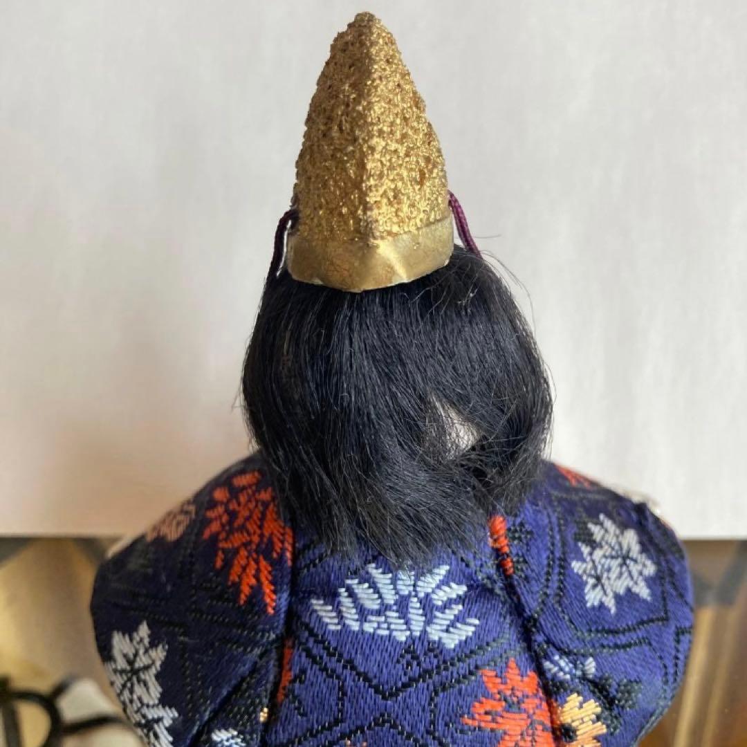 昭和レトロ 木目込雛人形 オルゴール・ガラスケース付 1950年代 保管用箱あり