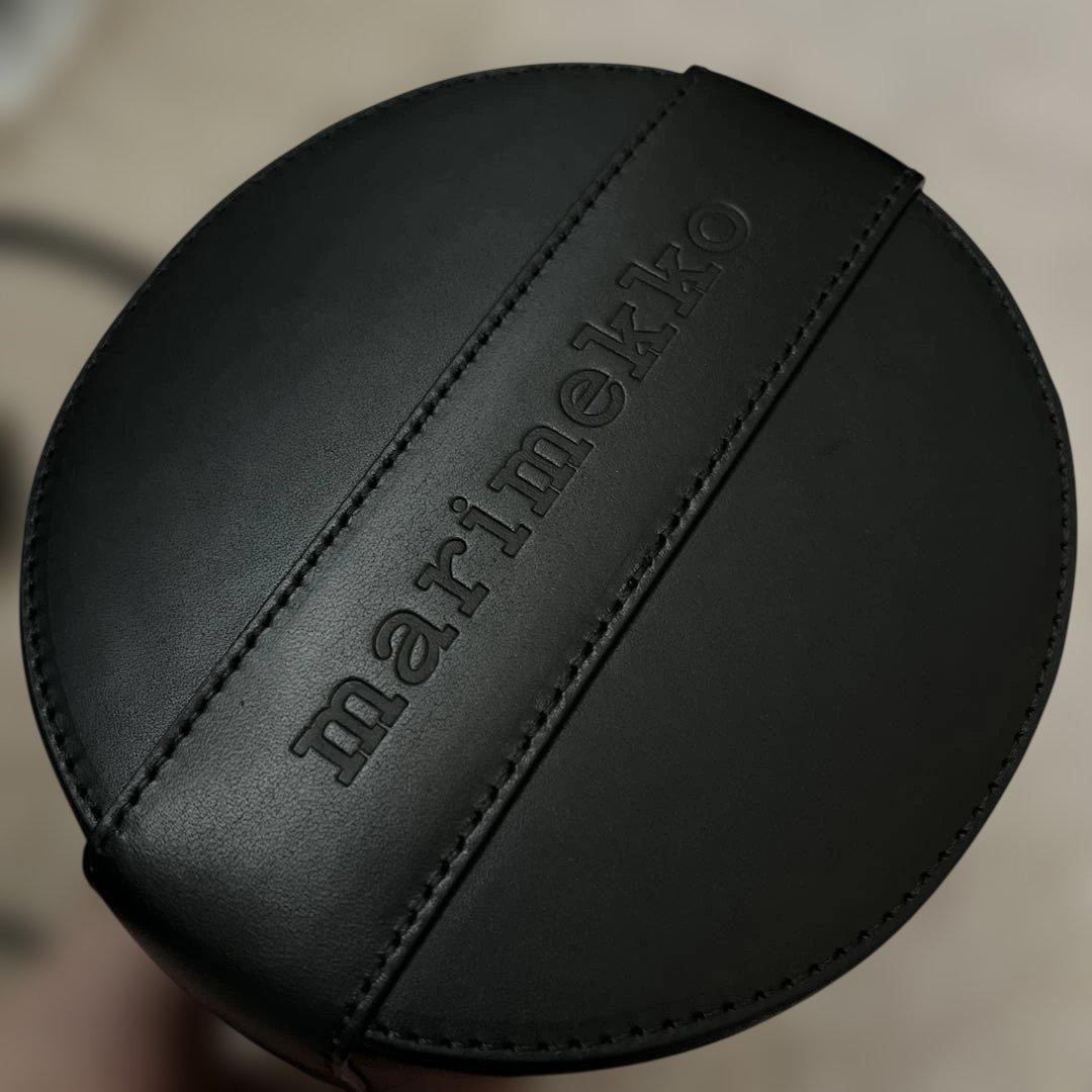 marimekko ショルダーバッグ 黒 花柄