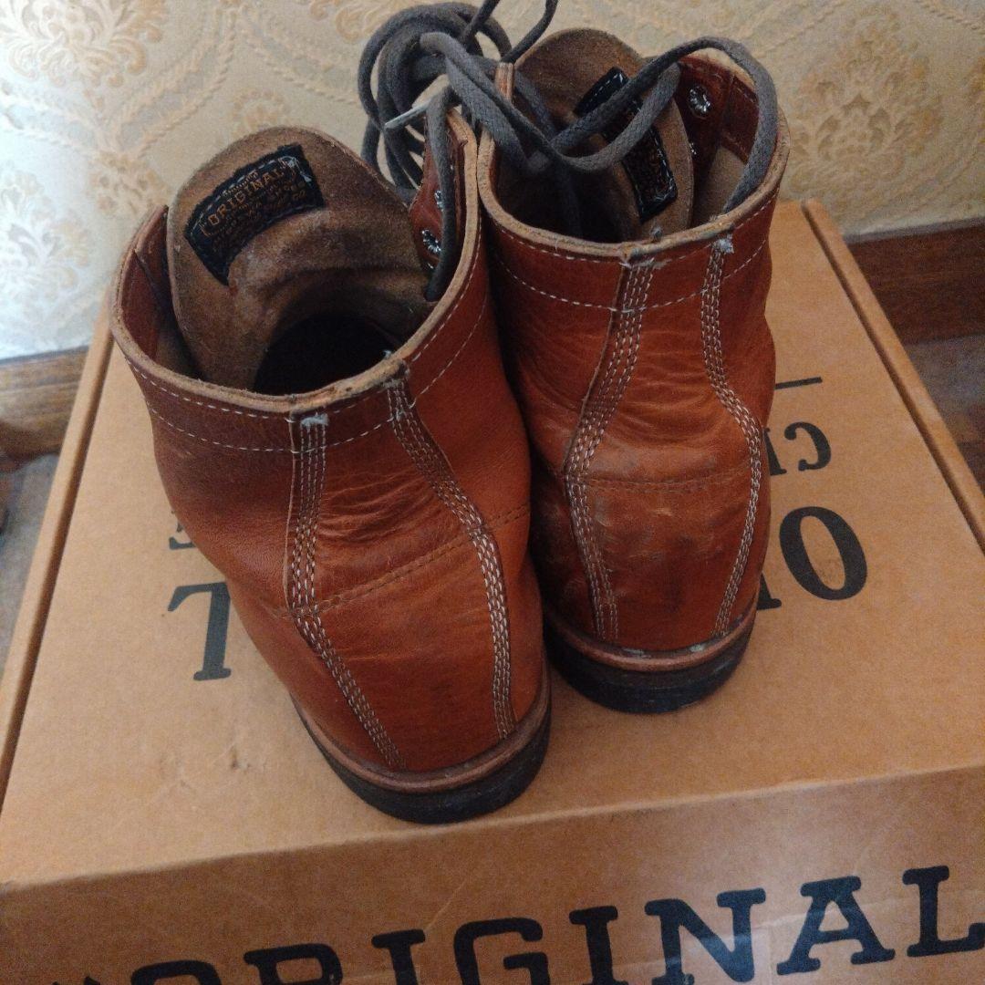 早い者勝ちCHIPPEWA US10ブラウン4353TAN レザー ワークブーツ