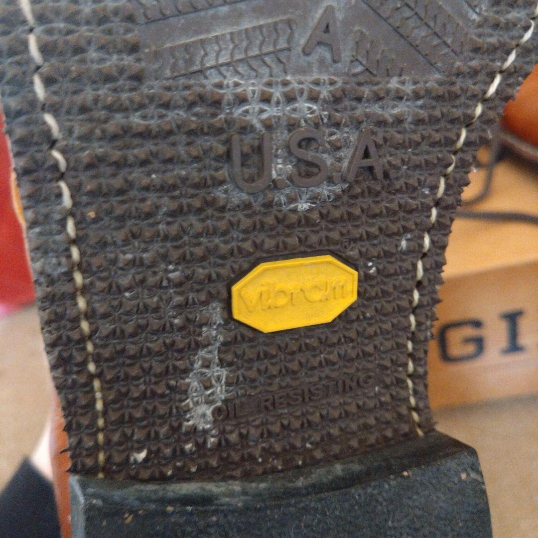 早い者勝ちCHIPPEWA US10ブラウン4353TAN レザー ワークブーツ