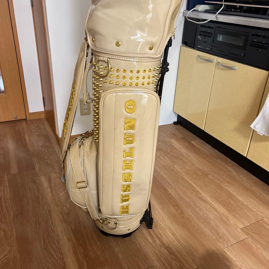 Russellino ベージュ スタンド式ゴルフバッグ