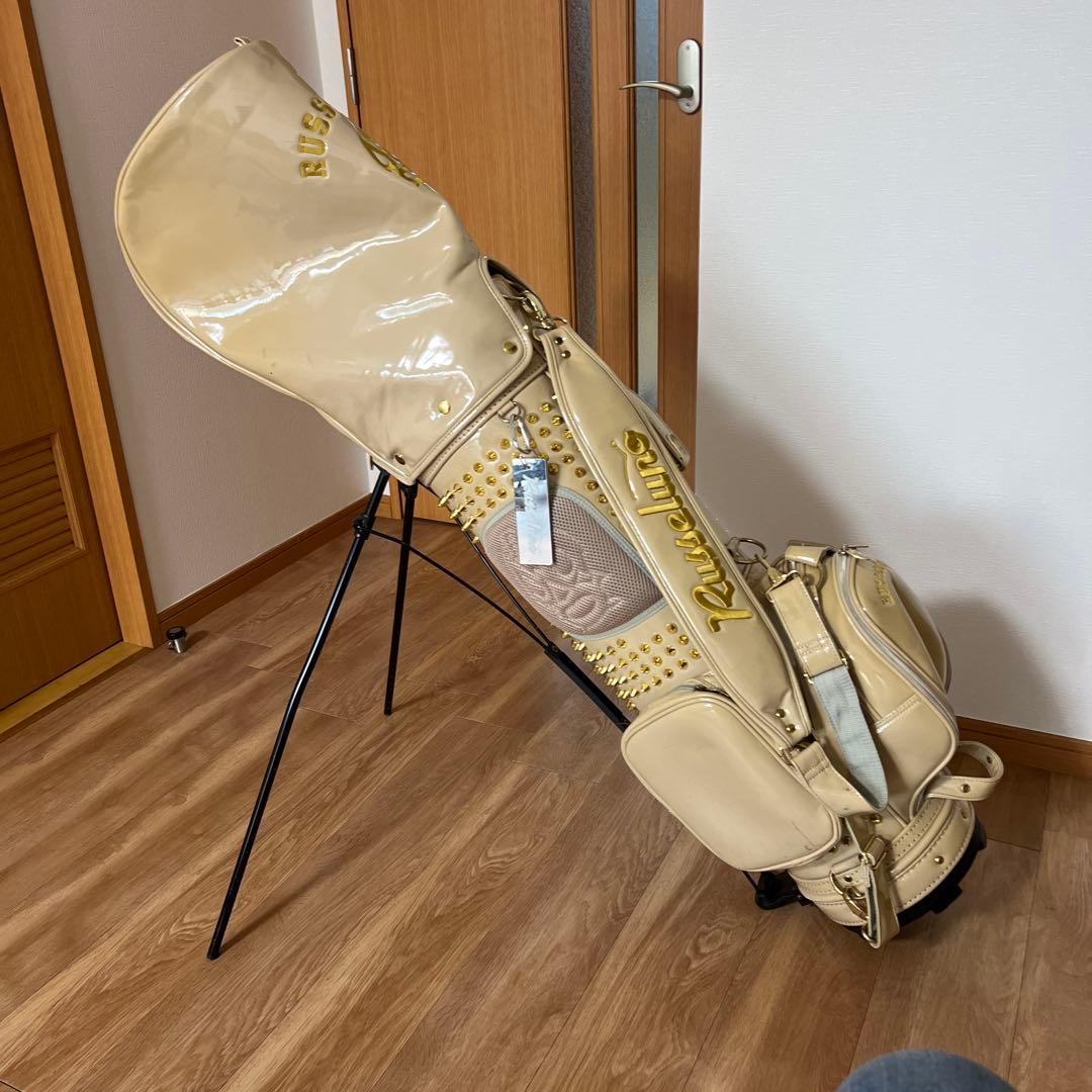 Russellino ベージュ スタンド式ゴルフバッグ