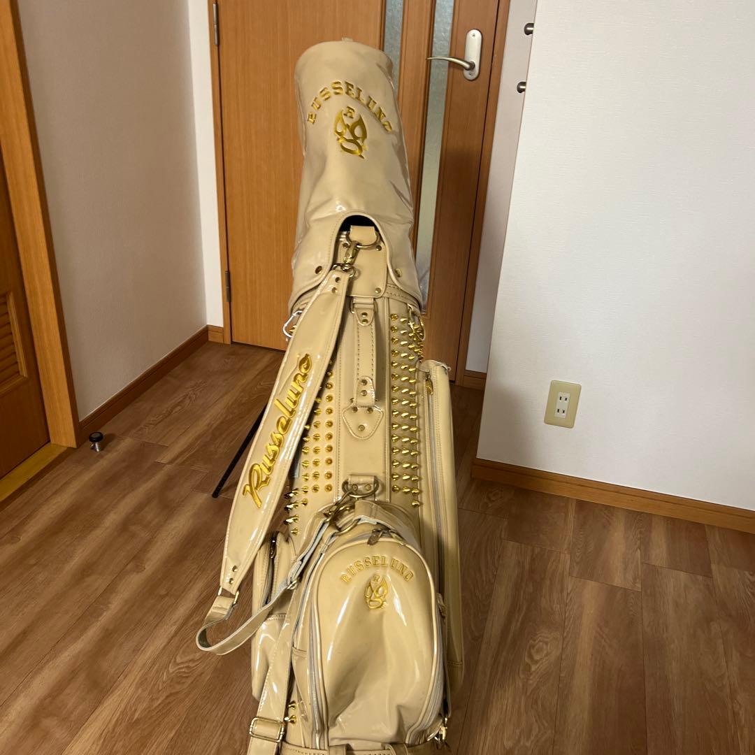 Russellino ベージュ スタンド式ゴルフバッグ