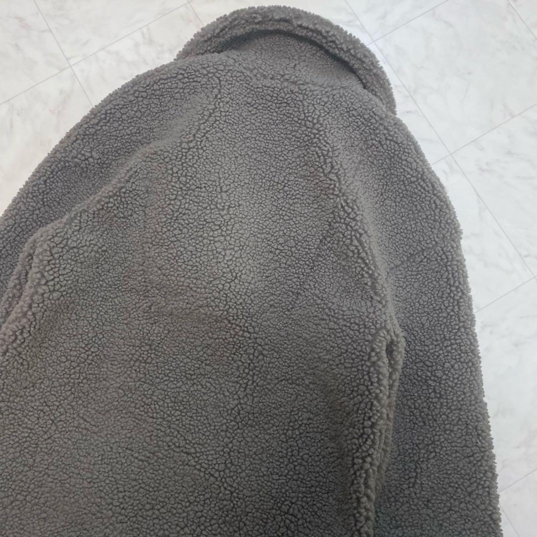 美品✨ZARA ロング　ボアコート　テディベアコート　グレー