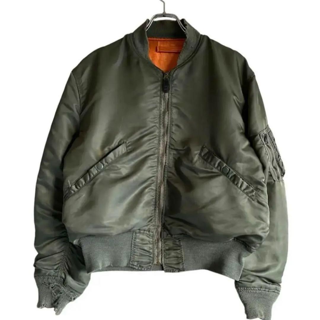 米軍実物 67年 L2-B フライトジャケット L オリーブ ma-1 60s