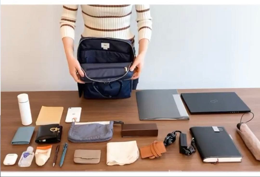 ace.／エース スリファム ヘザー2 ビジネスリュック ネイビー