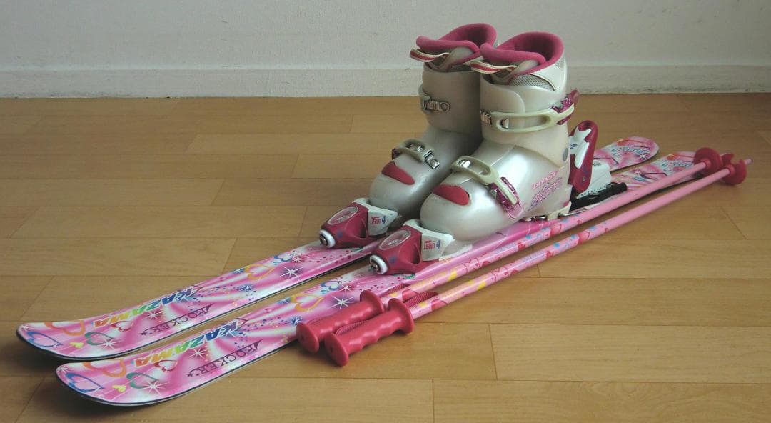 ■■11月限定■送料無料■KAZAMA■子供用スキー4点セット■106/21■■
