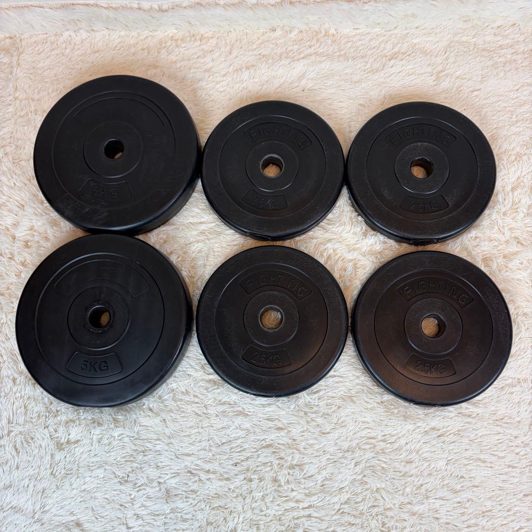 直接引き取り限定 約80kg 可変式 ダンベル プレート セット