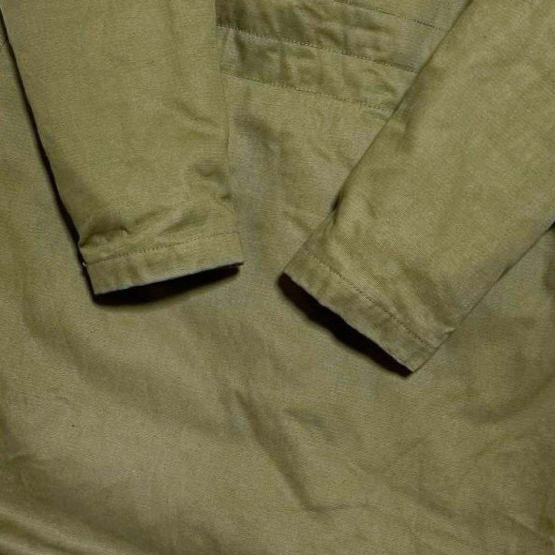 HOUSTON USN デッキコート IDEAL フード 裏ボア カーキ系 S