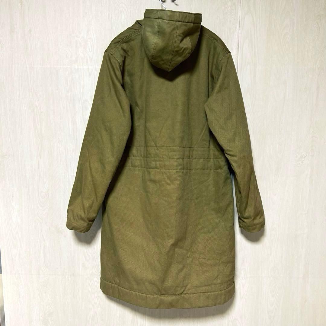 HOUSTON USN デッキコート IDEAL フード 裏ボア カーキ系 S