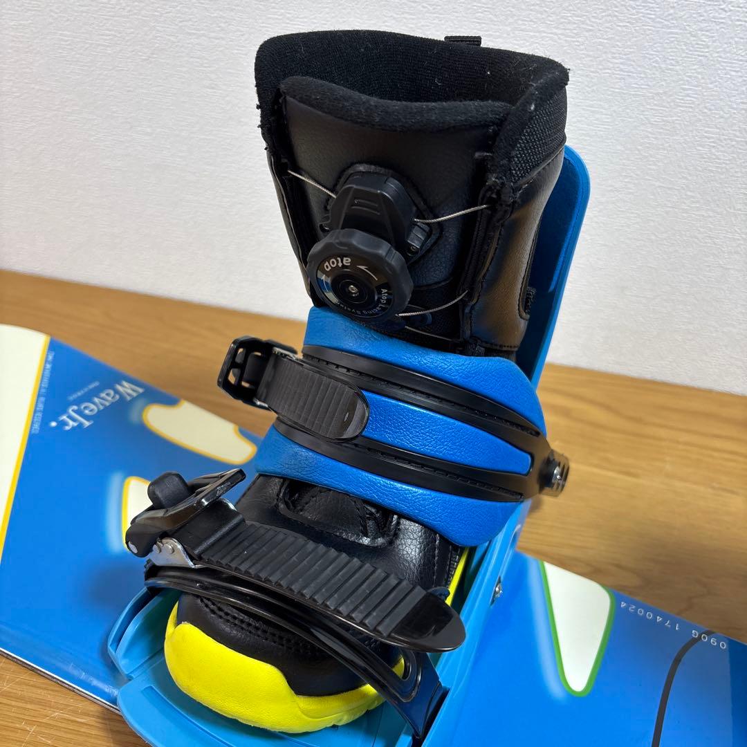 美品　キッズ　子供　スノーボードセット 18cm 90cm ワイヤーブーツ付き