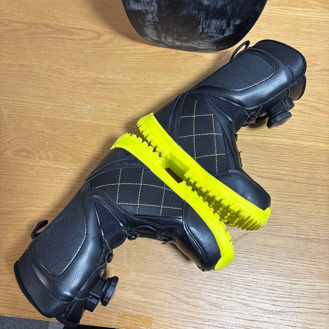 美品　キッズ　子供　スノーボードセット 18cm 90cm ワイヤーブーツ付き