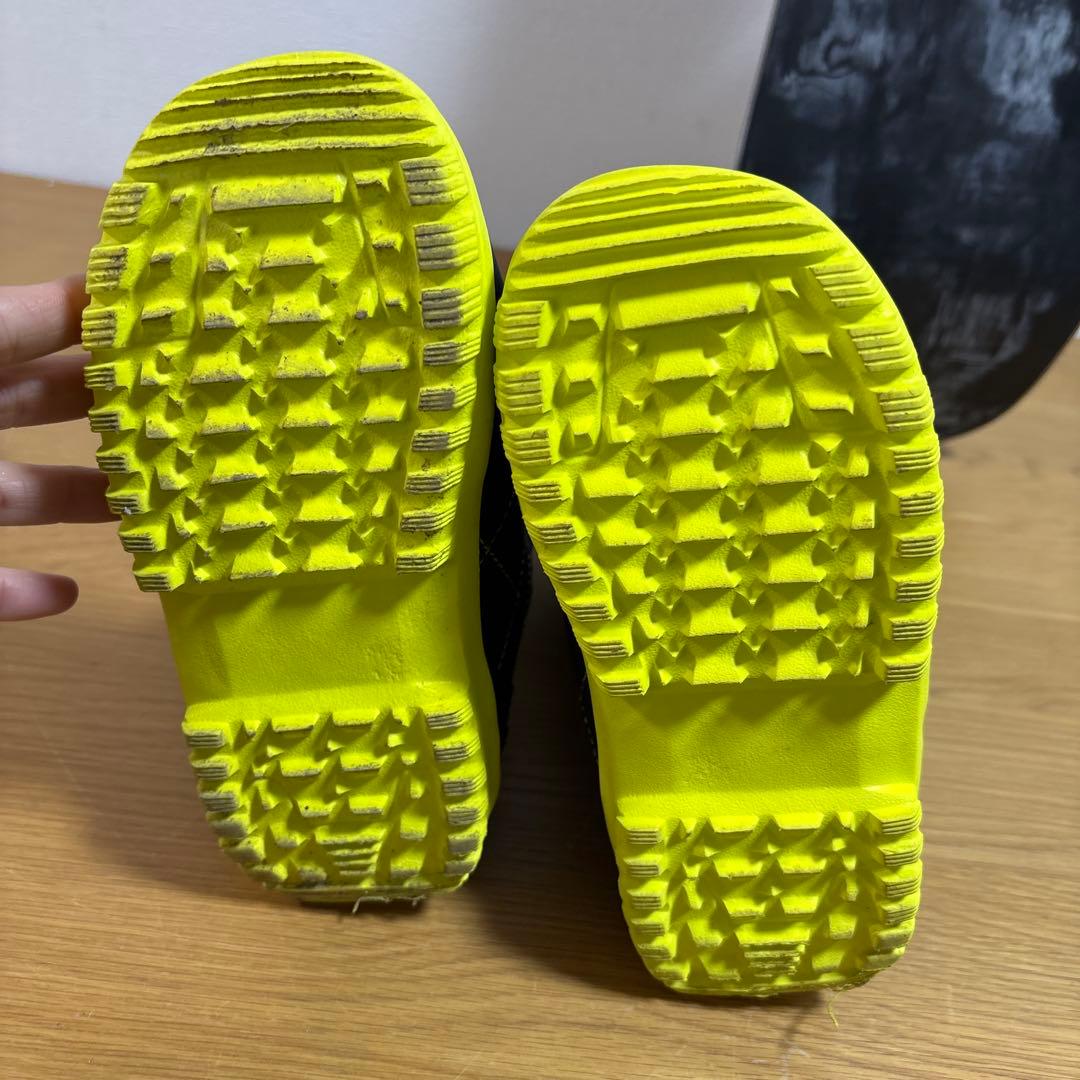 美品　キッズ　子供　スノーボードセット 18cm 90cm ワイヤーブーツ付き