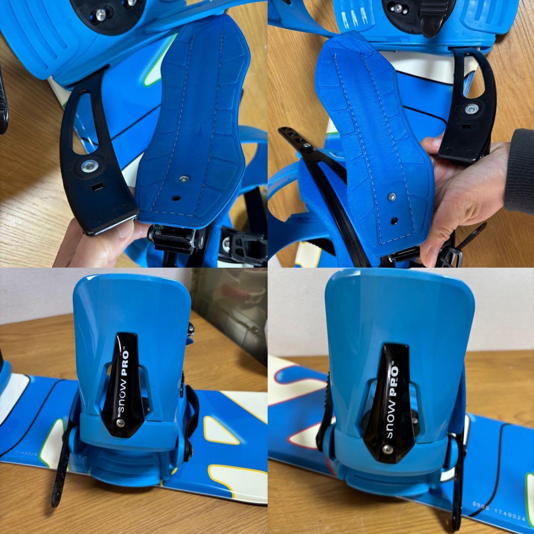 美品　キッズ　子供　スノーボードセット 18cm 90cm ワイヤーブーツ付き