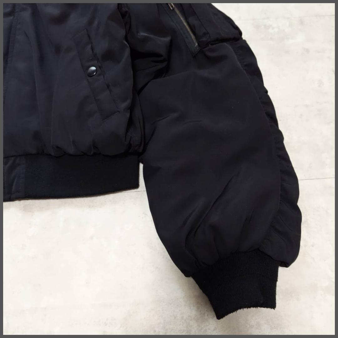 N2B flight bomber jacket N-2B black 短丈 F