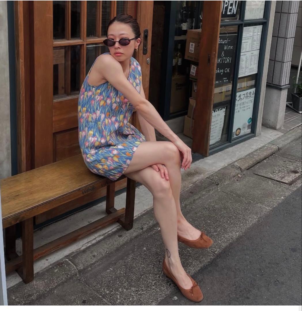 レペット　スウェード バレエシューズ