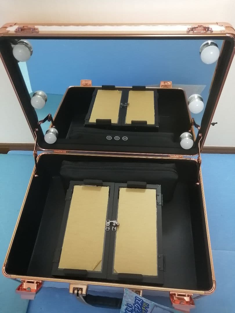 新品 訳あり コスメボックス ヴァリーズ トランク型 ドレッサー メイクボックス