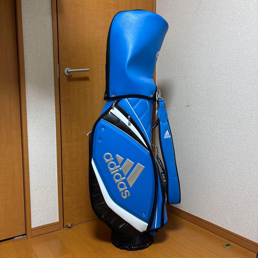 adidas キャディバッグ 青