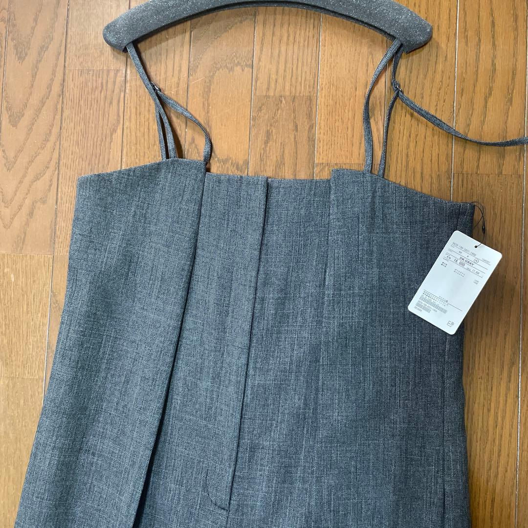 新品未使用タグあり＜EMMEL REFINES＞EM タックキャミ サロペット