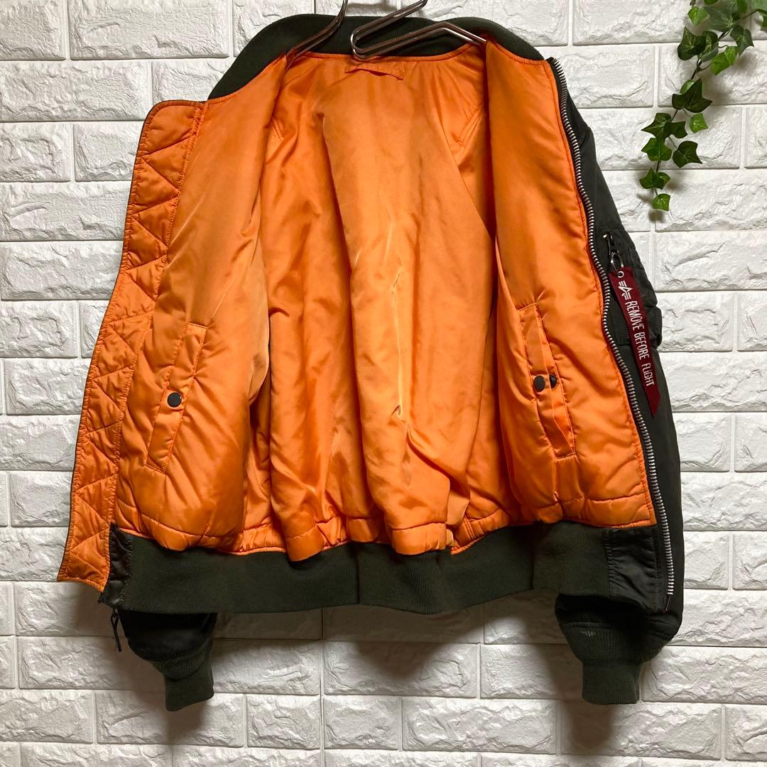 【アルファインダストリーズ】（L）MA1フライトジャケット ミリタリー アメカジ