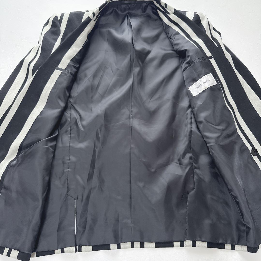【希少】GIOVE GIUNOE ダブルスーツ セットアップ 黒×白　46-48
