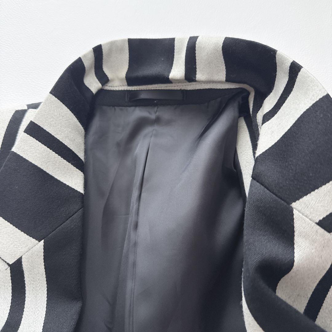 【希少】GIOVE GIUNOE ダブルスーツ セットアップ 黒×白　46-48