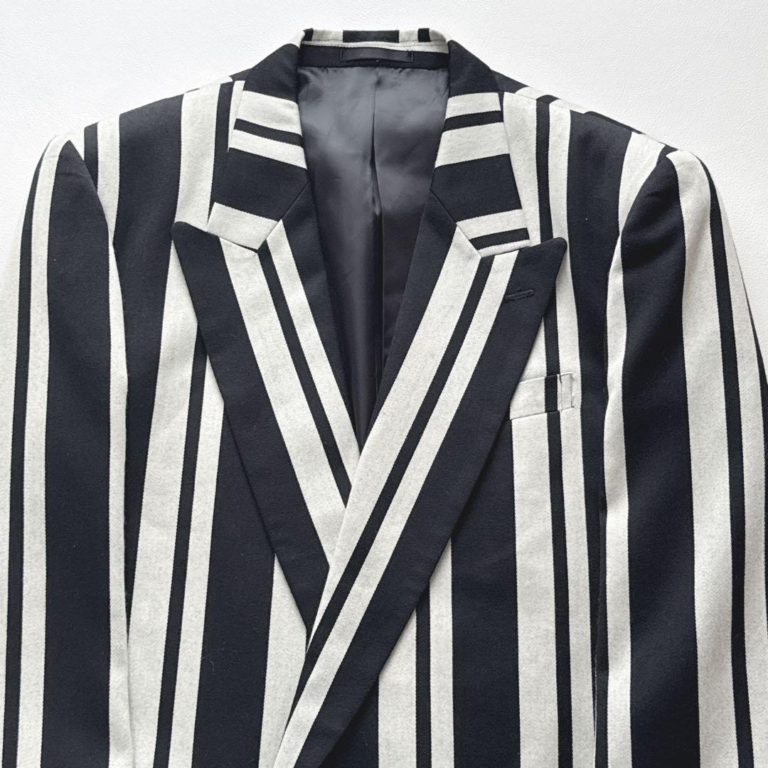 【希少】GIOVE GIUNOE ダブルスーツ セットアップ 黒×白　46-48