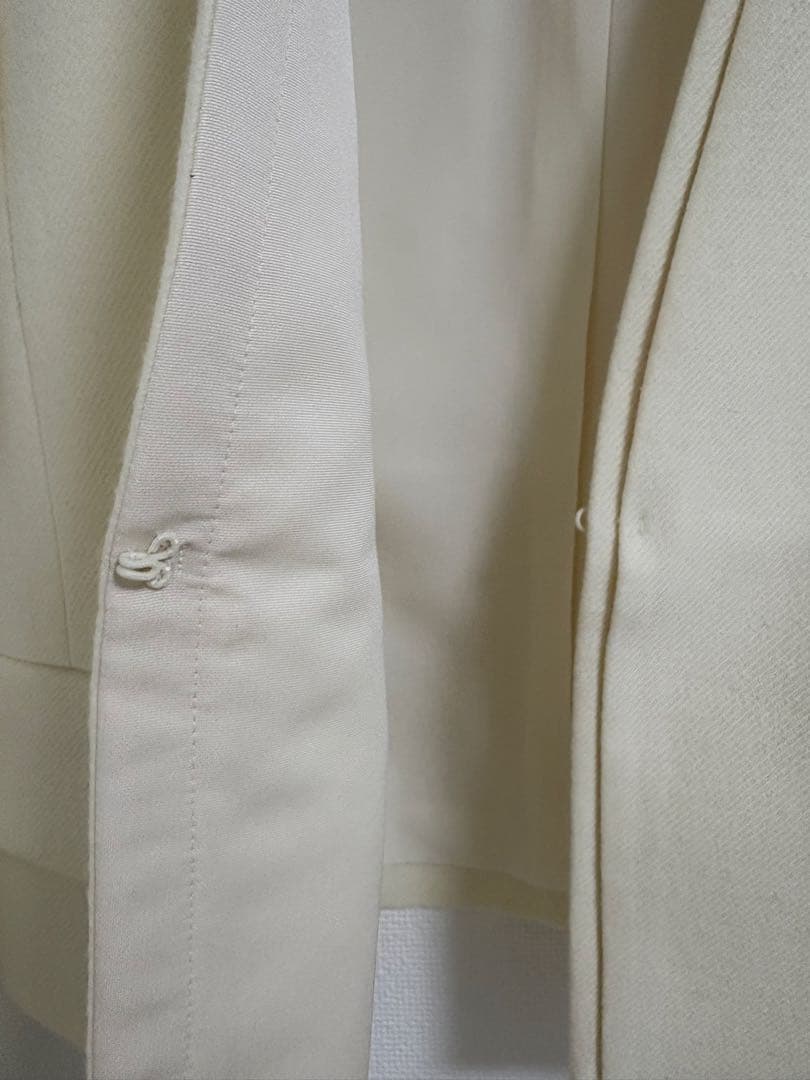 ANAYI ウールツイルジャージノーカラージャケット※ mary524