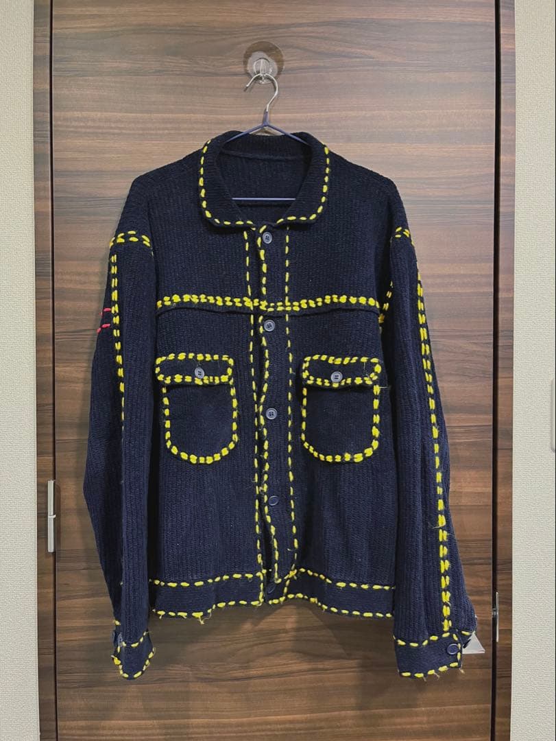 トップス PHINGERIN PG1 KNIT NAVY