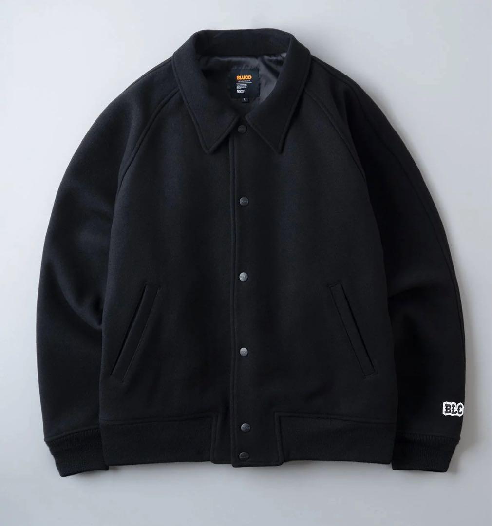 ブルコ　HEAVY MELTON AWARD JACKET ブラック　XL