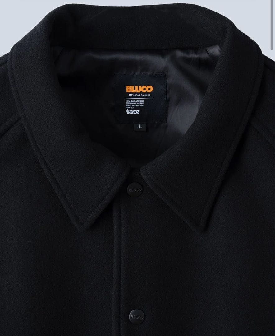 ブルコ　HEAVY MELTON AWARD JACKET ブラック　XL