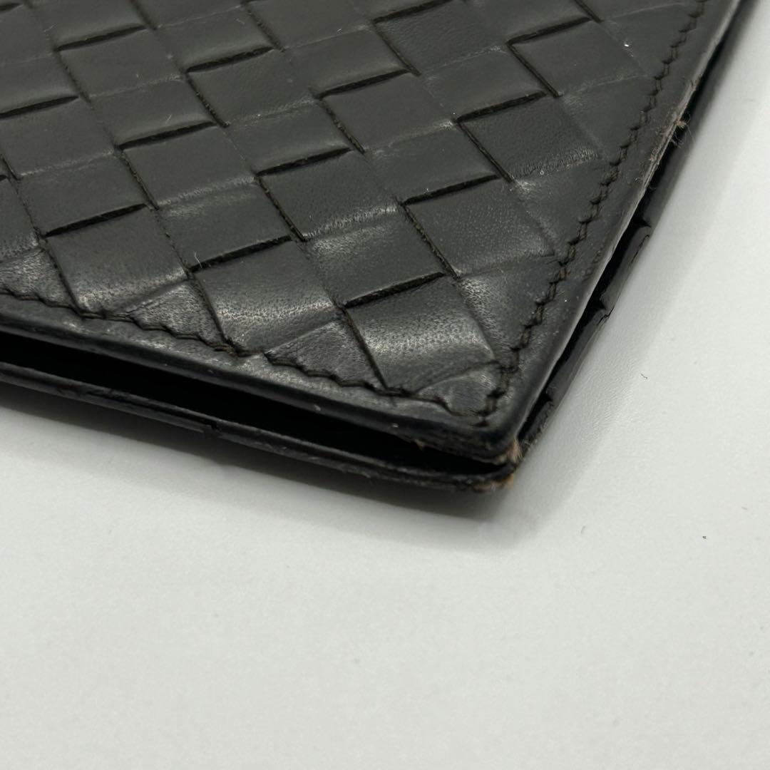 美品　ボッテガヴェネタ　イントレチャート　マネークリップ　レザー　カードホルダー